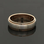 Load image into Gallery viewer, Designer Single Diamond Platinum Love Bands Rose Gold Base JL PT 655
