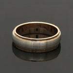 Load image into Gallery viewer, Designer Single Diamond Platinum Love Bands Rose Gold Base JL PT 655
