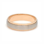 Load image into Gallery viewer, Designer Single Diamond Platinum Love Bands Rose Gold Base JL PT 655
