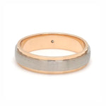 Load image into Gallery viewer, Designer Single Diamond Platinum Love Bands Rose Gold Base JL PT 655
