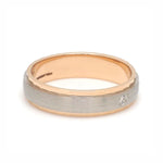 Load image into Gallery viewer, Designer Single Diamond Platinum Love Bands Rose Gold Base JL PT 655
