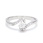 Load image into Gallery viewer, Designer Solitaire Platinum Couple Rings JL PT 583
