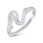 Load image into Gallery viewer, Designer Solitaire Platinum Couple Rings JL PT 583
