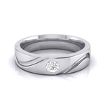 Load image into Gallery viewer, Designer Solitaire Platinum Couple Rings JL PT 583
