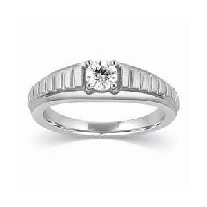 Designer Solitaire Platinum Engagement Ring for Men JL PT 313
