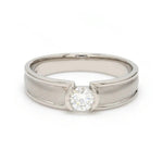 Load image into Gallery viewer, Designer Solitaire Platinum Engagement Ring for Men JL PT 316
