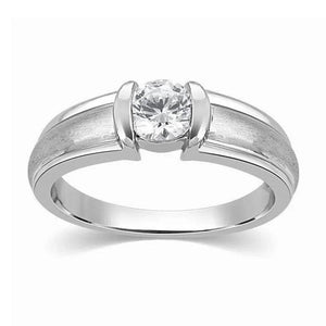 Designer Solitaire Platinum Engagement Ring for Men JL PT 316