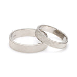 Load image into Gallery viewer, Designer Textured Platinum Couple Rings JL PT 1109
