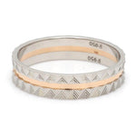 Load image into Gallery viewer, Designer Unisex Platinum &amp; Rose Gold Couple Rings JL PT 1120
