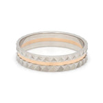 Load image into Gallery viewer, Designer Unisex Platinum &amp; Rose Gold Couple Rings JL PT 1120
