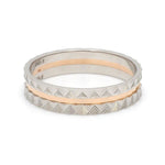 Load image into Gallery viewer, Designer Unisex Platinum &amp; Rose Gold Couple Rings JL PT 1120
