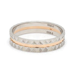 Load image into Gallery viewer, Designer Unisex Platinum &amp; Rose Gold Couple Rings JL PT 1120
