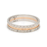 Load image into Gallery viewer, Designer Unisex Platinum &amp; Rose Gold Couple Rings JL PT 1120
