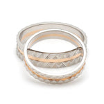 Load image into Gallery viewer, Designer Unisex Platinum &amp; Rose Gold Couple Rings JL PT 1120
