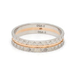 Load image into Gallery viewer, Designer Unisex Platinum &amp; Rose Gold Couple Rings JL PT 1120
