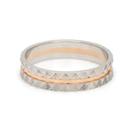 Load image into Gallery viewer, Designer Unisex Platinum &amp; Rose Gold Couple Rings JL PT 1120
