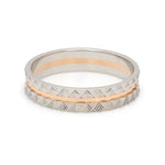 Load image into Gallery viewer, Designer Unisex Platinum &amp; Rose Gold Couple Rings JL PT 1120
