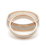 Load image into Gallery viewer, Designer Unisex Platinum &amp; Rose Gold Couple Rings JL PT 1121
