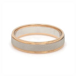 Load image into Gallery viewer, Designer Unisex Platinum &amp; Rose Gold Couple Rings JL PT 1121
