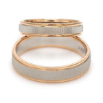 Load image into Gallery viewer, Designer Unisex Platinum &amp; Rose Gold Couple Rings JL PT 1121
