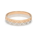 Load image into Gallery viewer, Designer Unisex Platinum &amp; Rose Gold Couple Rings JL PT 1122
