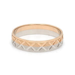 Load image into Gallery viewer, Designer Unisex Platinum &amp; Rose Gold Couple Rings JL PT 1122
