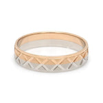 Load image into Gallery viewer, Designer Unisex Platinum &amp; Rose Gold Couple Rings JL PT 1122
