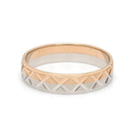 Load image into Gallery viewer, Designer Unisex Platinum &amp; Rose Gold Couple Rings JL PT 1122
