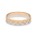 Load image into Gallery viewer, Designer Unisex Platinum &amp; Rose Gold Couple Rings JL PT 1122
