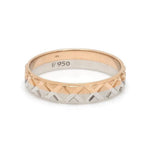 Load image into Gallery viewer, Designer Unisex Platinum &amp; Rose Gold Couple Rings JL PT 1122
