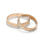 Load image into Gallery viewer, Designer Unisex Platinum &amp; Rose Gold Couple Rings JL PT 1122
