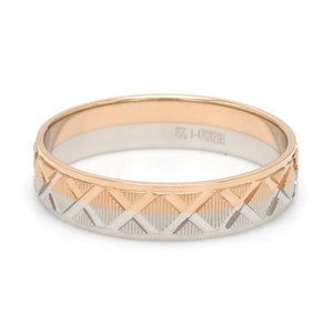Designer Unisex Platinum & Rose Gold Couple Rings JL PT 1122
