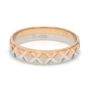 Designer Unisex Platinum & Rose Gold Couple Rings JL PT 1122