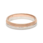 Load image into Gallery viewer, Designer Unisex Platinum &amp; Rose Gold Couple Rings JL PT 1150
