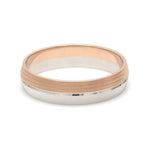 Load image into Gallery viewer, Designer Unisex Platinum &amp; Rose Gold Couple Rings JL PT 1150
