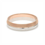 Load image into Gallery viewer, Designer Unisex Platinum &amp; Rose Gold Couple Rings JL PT 1150
