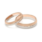 Load image into Gallery viewer, Designer Unisex Platinum &amp; Rose Gold Couple Rings JL PT 1150
