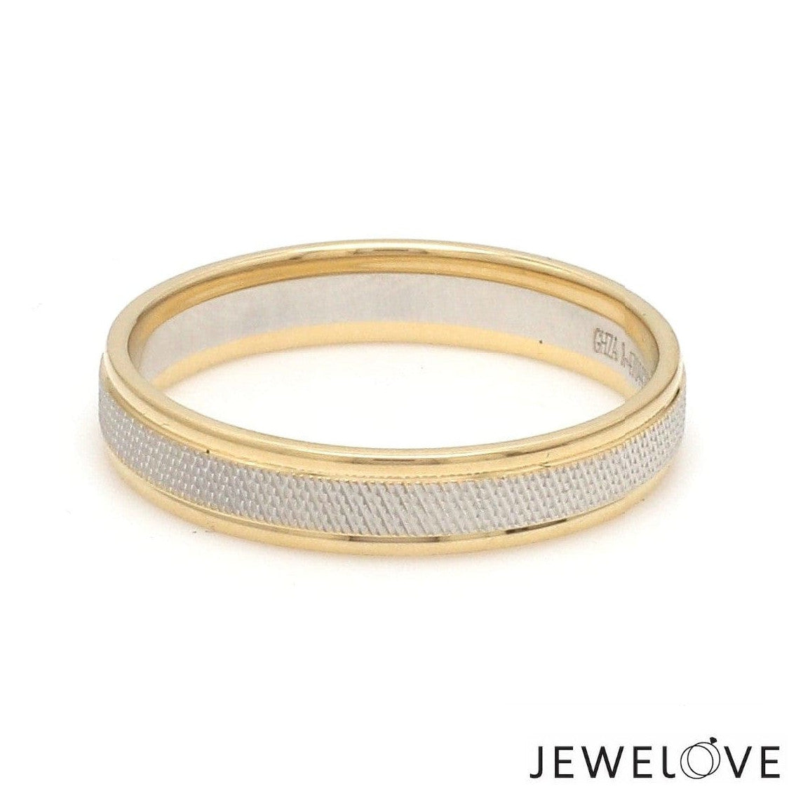 Designer Unisex Platinum & Yellow Gold Couple Rings JL PT 1121-A
