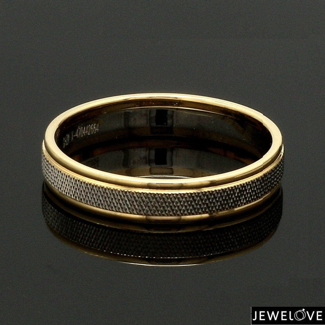 Designer Unisex Platinum & Yellow Gold Couple Rings JL PT 1121-A