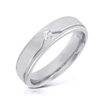 Load image into Gallery viewer, Elegant Platinum Love Bands with Matte Finish JL PT 529
