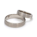 Load image into Gallery viewer, Elegant Platinum Love Bands with Matte Finish JL PT 529
