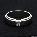 Load image into Gallery viewer, Emerald Cut Diamond Platinum Hi-Polish Ring for Men JL PT 1239
