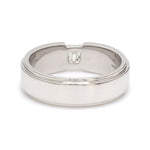 Load image into Gallery viewer, Emerald Cut Diamond Platinum Hi-Polish Ring for Men JL PT 1239
