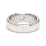 Load image into Gallery viewer, Emerald Cut Diamond Platinum Hi-Polish Ring for Men JL PT 1239
