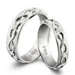 Load image into Gallery viewer, Eternity of Infinite Love Platinum Love Bands JL PT 218
