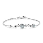 Load image into Gallery viewer, Evara Platinum Diamond Bracelet for Women JL PTB 1265
