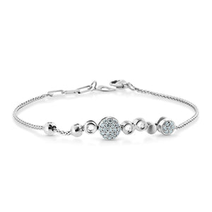 Evara Platinum Diamond Bracelet for Women JL PTB 1265