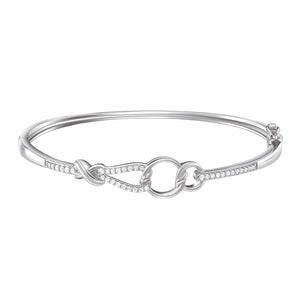 Evara Platinum Diamond Bracelet for Women JL PTB 798