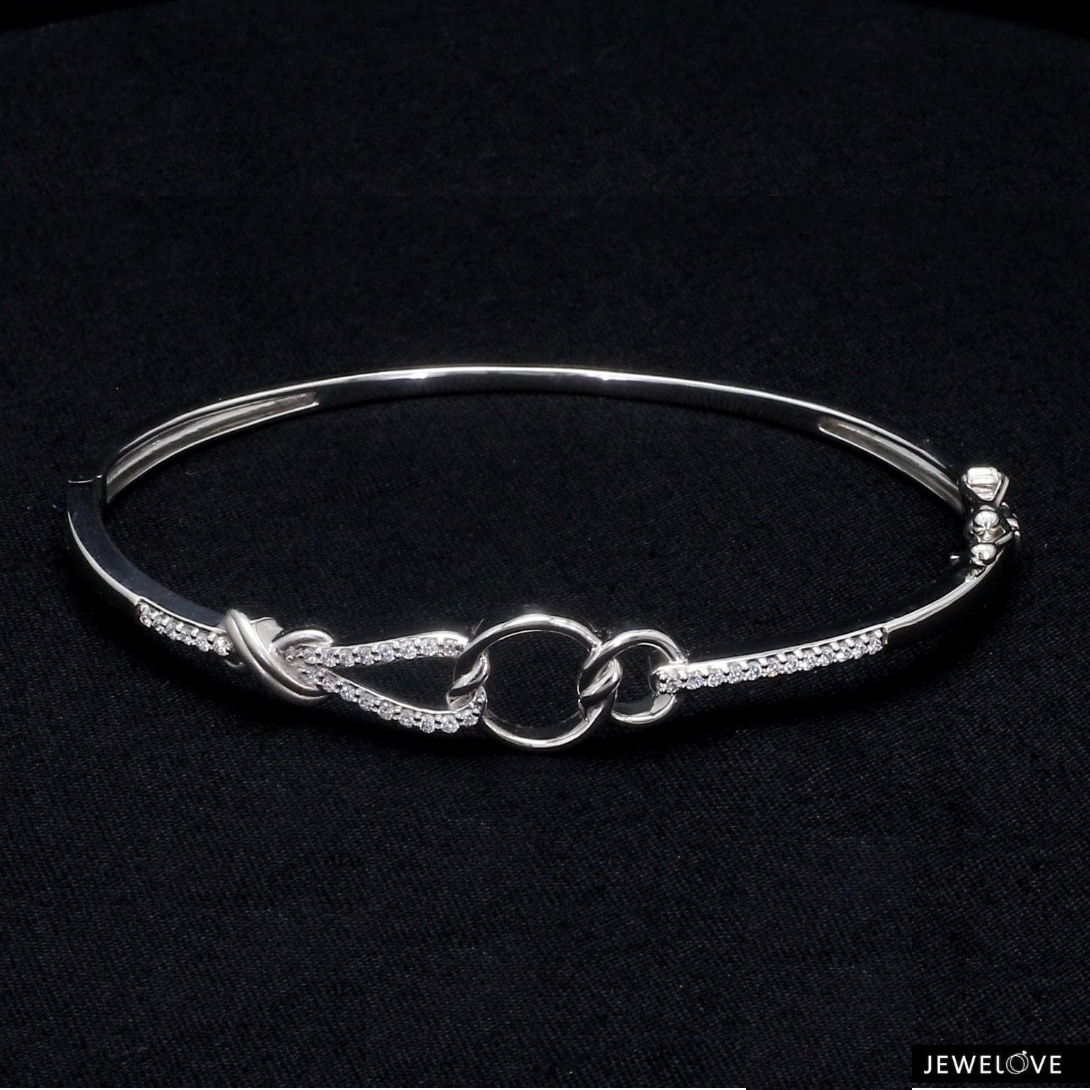 Evara Platinum Diamond Bracelet for Women JL PTB 798