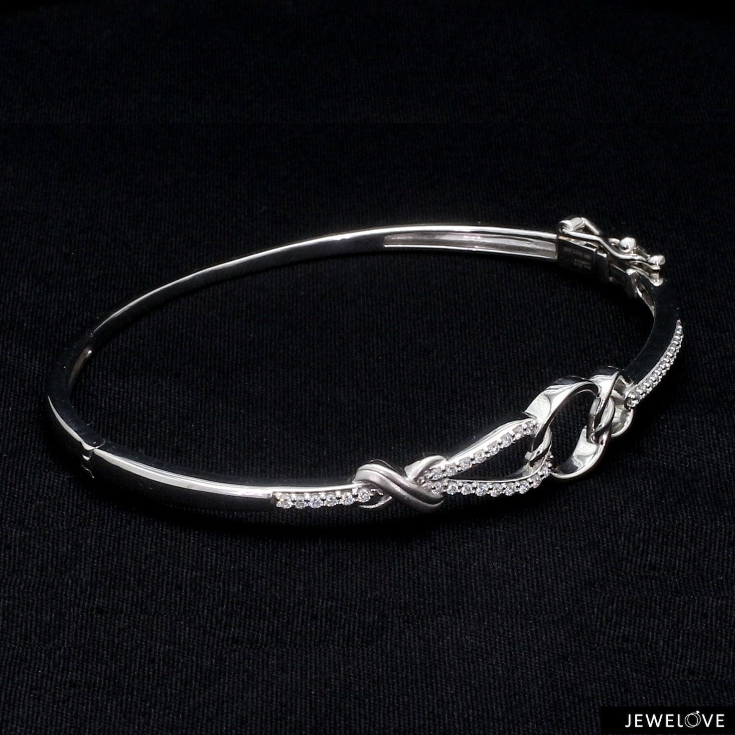 Evara Platinum Diamond Bracelet for Women JL PTB 798